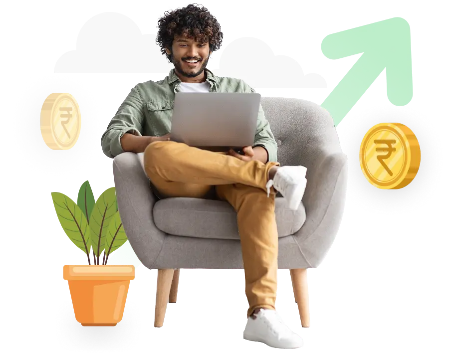 Investor reviewing SIP calculator results to plan financial goals like retirement and education